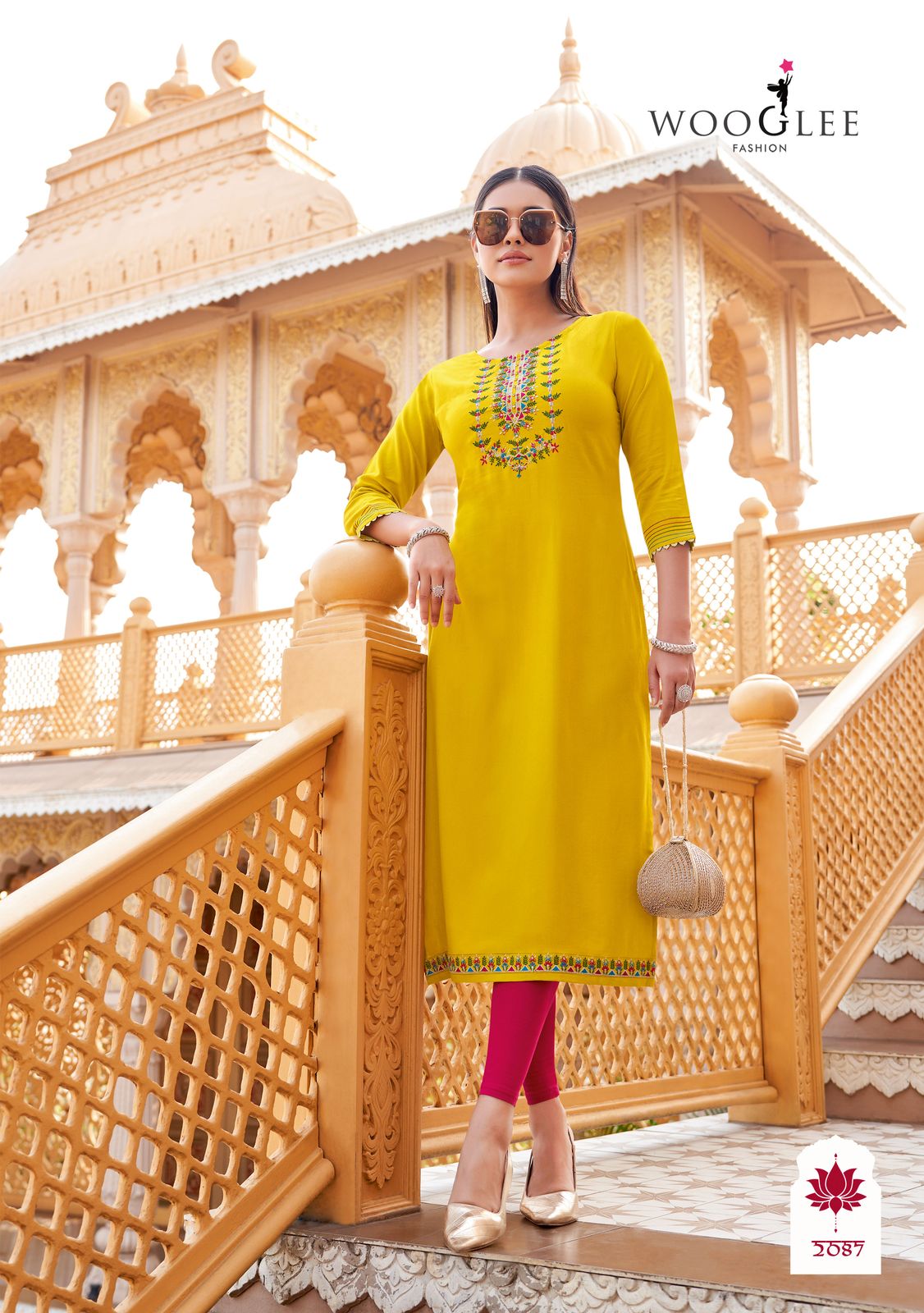  Barbella Vol 13 by Wooglee  Rayon Thread And Handwork Kurti Collection